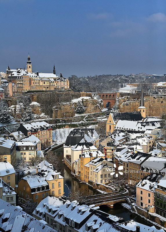 雪中的卢森堡图片素材