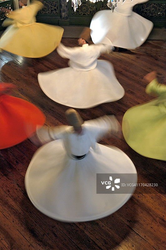 旋转的托钵僧表演Sema仪式图片素材