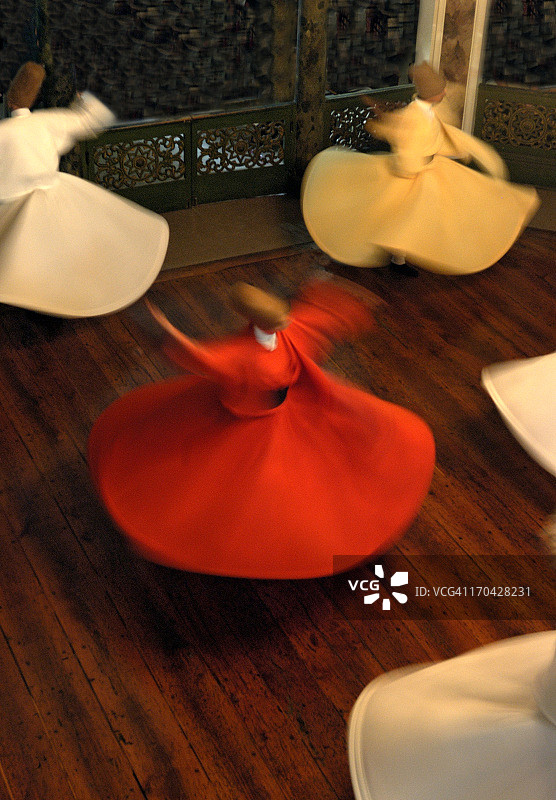 旋转的托钵僧表演Sema仪式图片素材