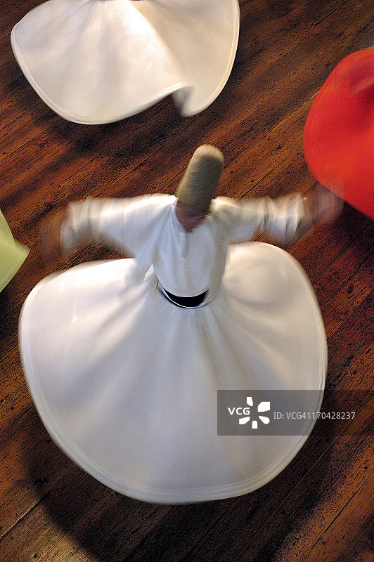 旋转的托钵僧表演Sema仪式图片素材