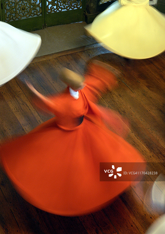 旋转的托钵僧表演Sema仪式图片素材