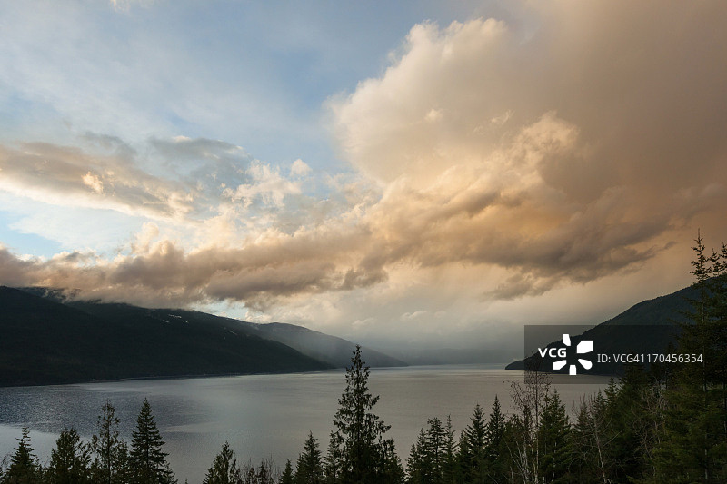加拿大不列颠哥伦比亚省舒斯瓦普湖图片素材