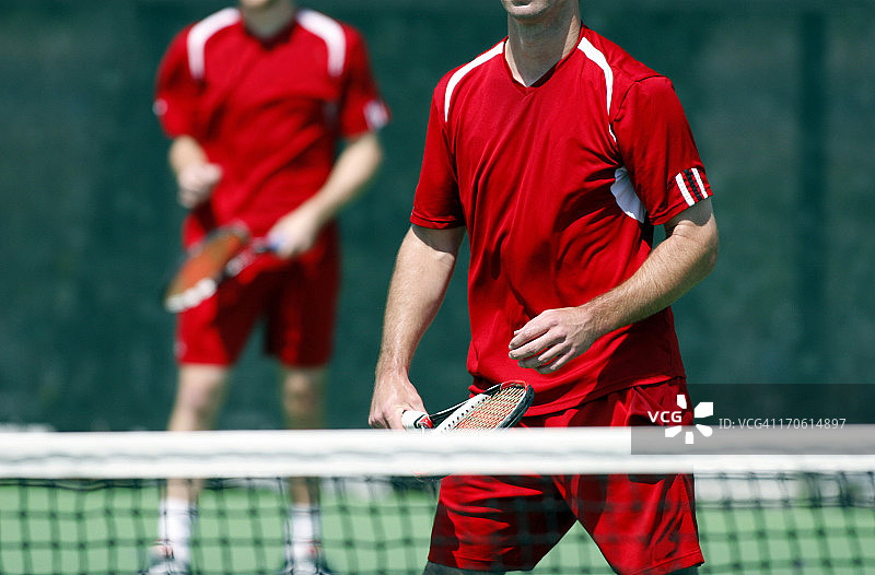 男子双打网球图片素材