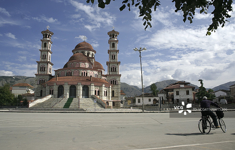 阿尔巴尼亚图像|科尔察广场图片素材