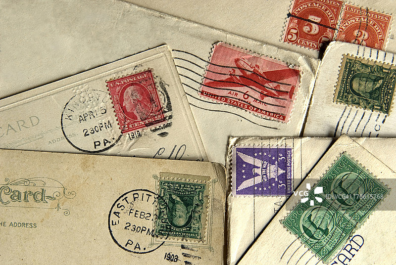 旧邮票图片素材
