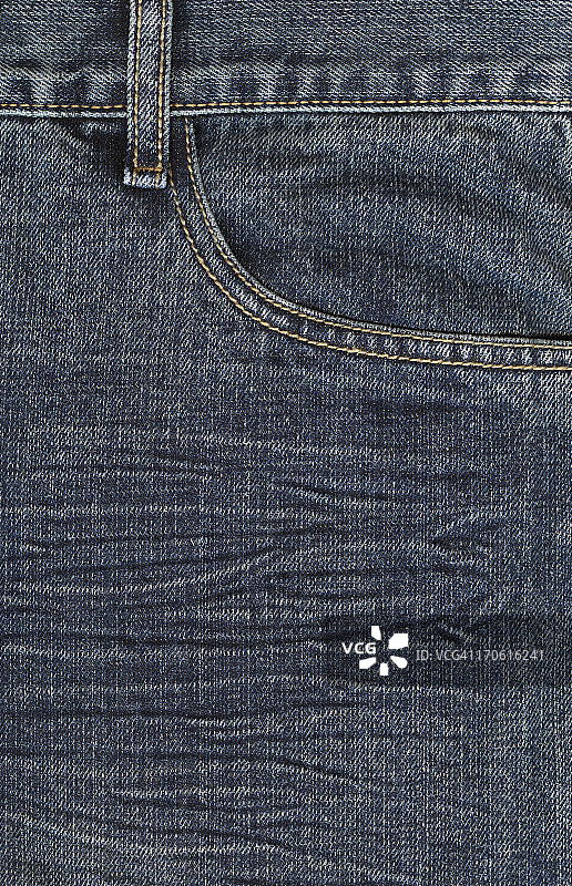 牛仔裤细节图片素材