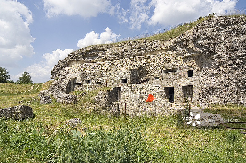 杜奥蒙堡一战纪念馆，法国凡尔登图片素材