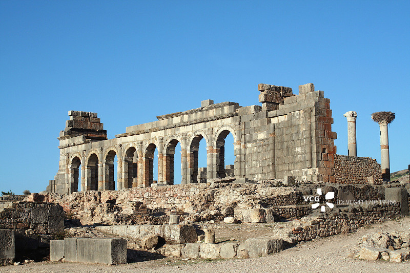 沃鲁比利斯大教堂和广场图片素材
