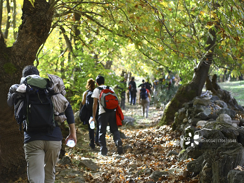 在自然中徒步旅行图片素材