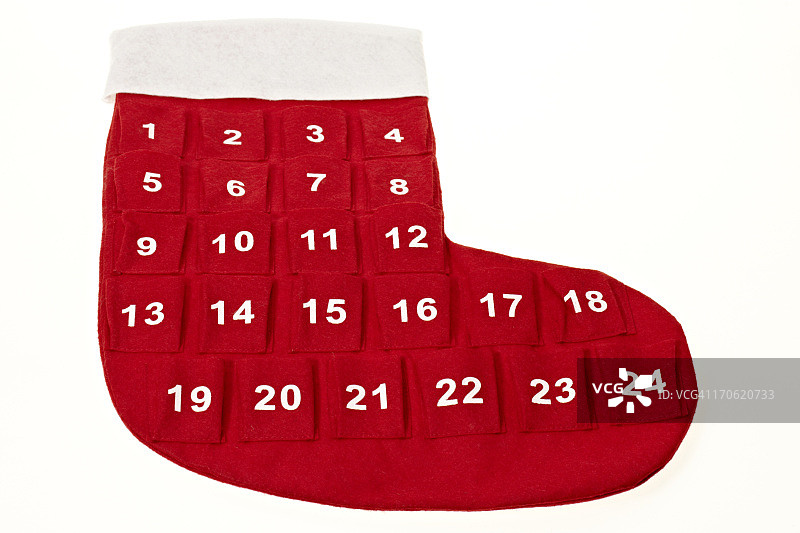 圣诞日历靴子图片素材
