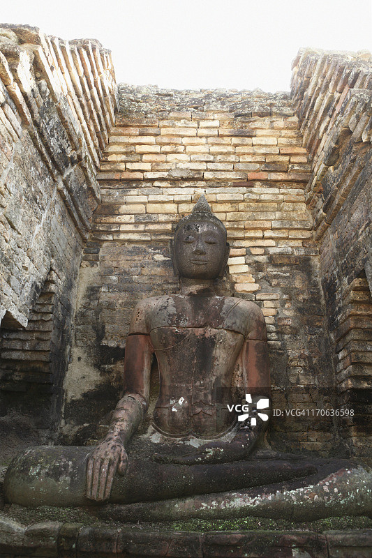 卡瓦寺遗址中的佛像图片素材