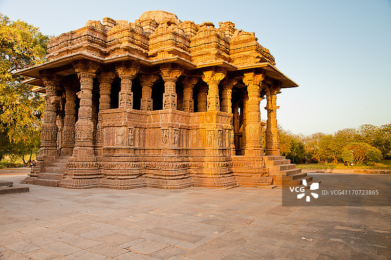 太阳神庙，印度古吉拉特邦莫德拉图片素材
