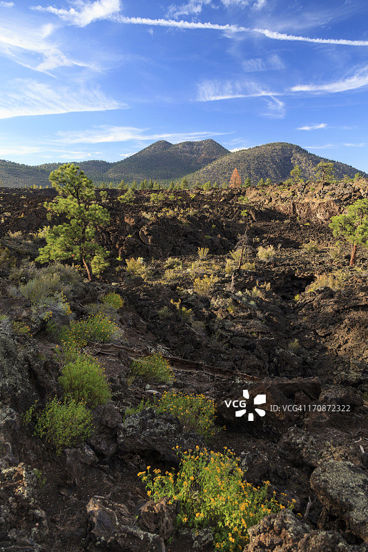 日落火山口国家纪念碑图片素材