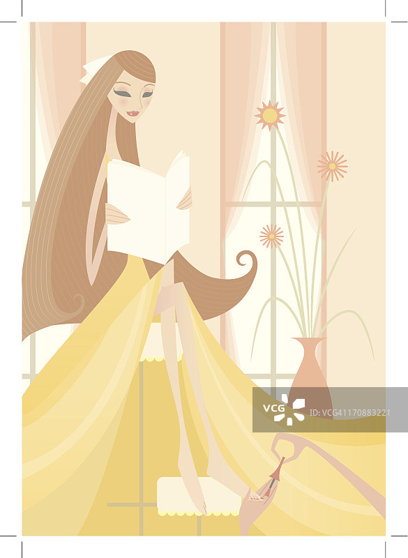 女人从美容师那里接受修脚服务图片素材