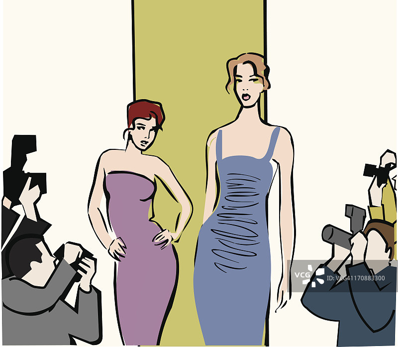 模特在T台上走秀图片素材