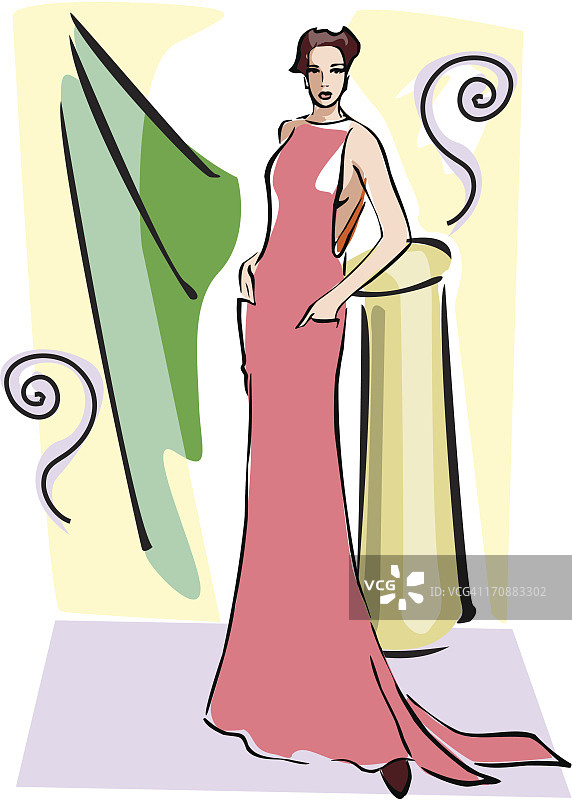 T台上的时尚模特图片素材