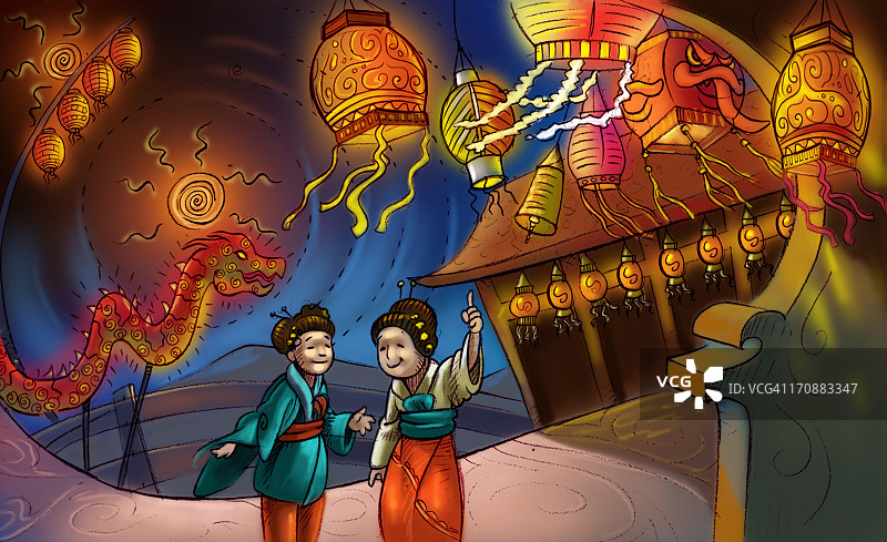 中国元宵节庆祝活动图片素材