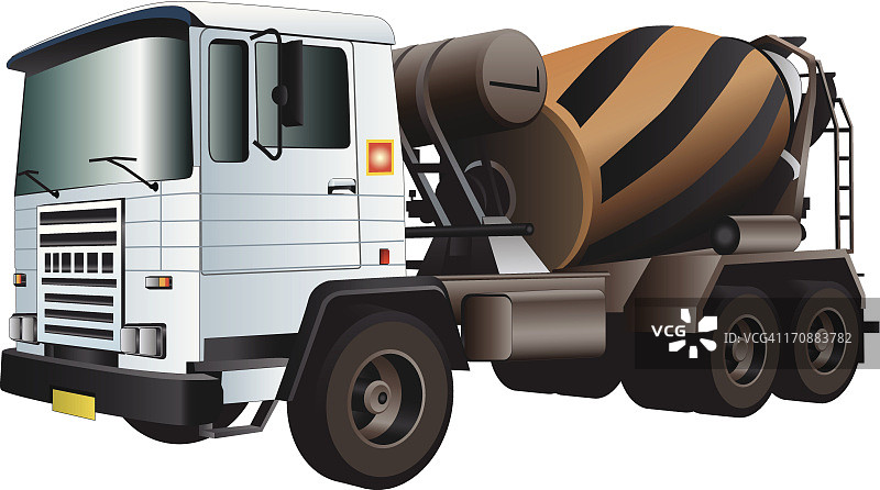 水泥搅拌车图片素材