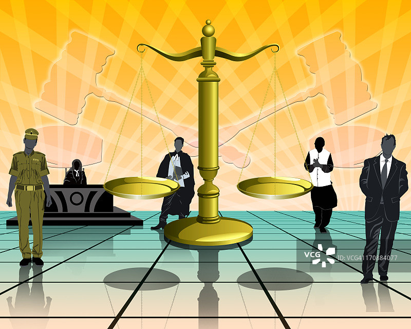 在法院里的人们图片素材