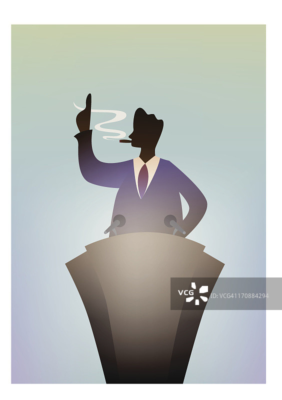 商人在会议室做报告图片素材