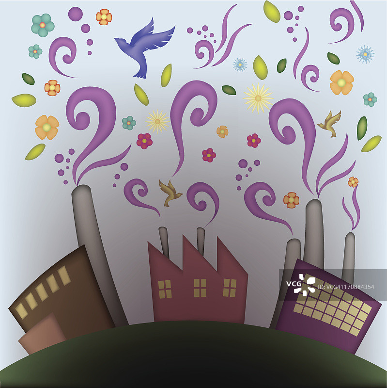 生物能源工厂运转图片素材