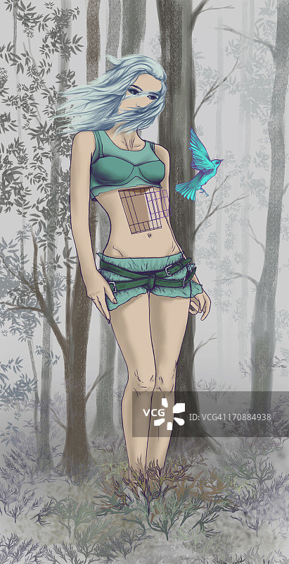 自由主题插画图片素材