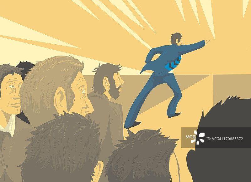 通往成功的道路插画图片素材