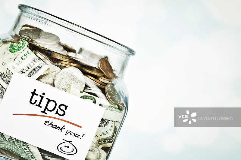 小费罐图片素材