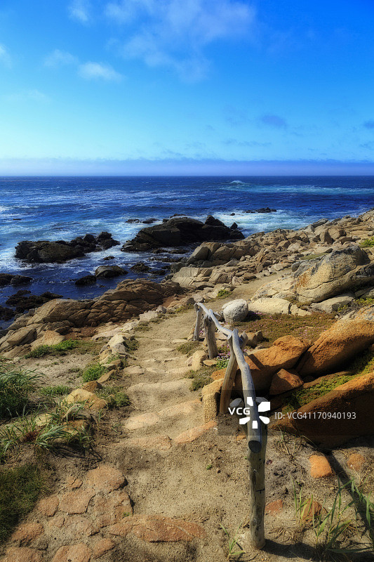 通往卡梅尔附近太平洋的道路图片素材