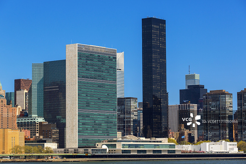 美国纽约联合国大楼图片素材