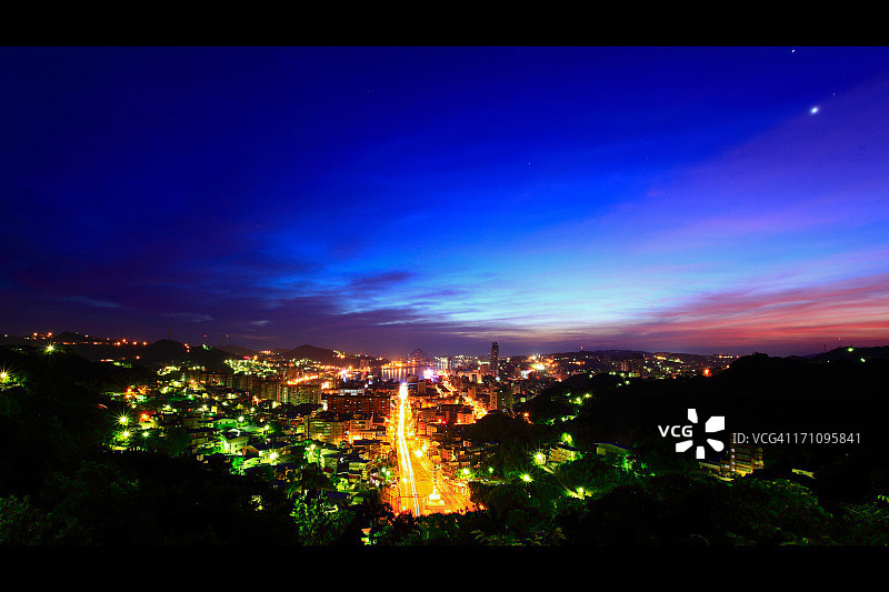 石湫公园夜景图片素材