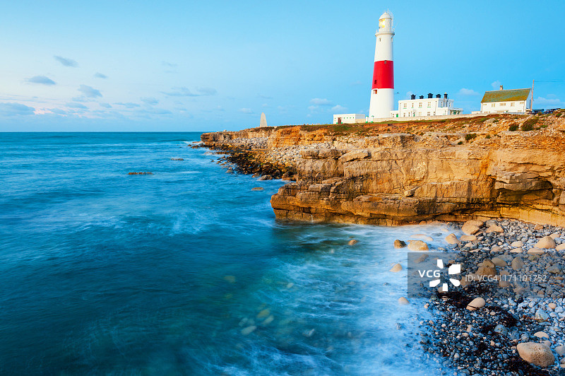 英格兰多塞特郡波特兰比尔灯塔图片素材