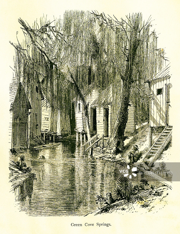 佛罗里达州绿湾泉图片素材