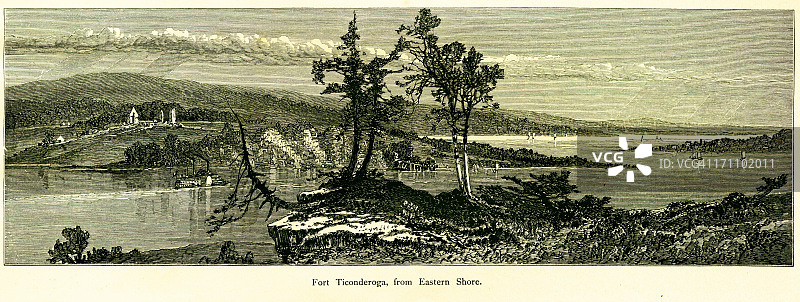 纽约提康德罗加堡图片素材