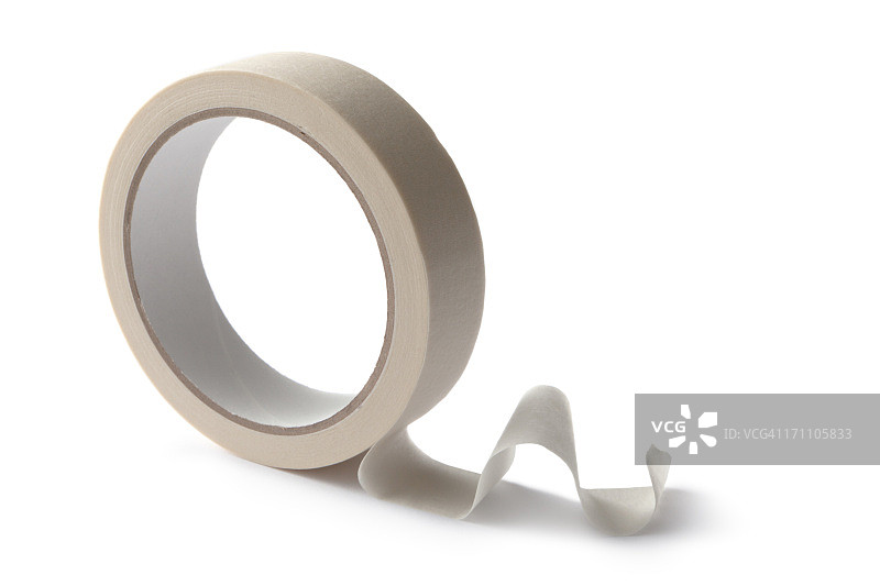 白色背景上的油漆胶带图片素材