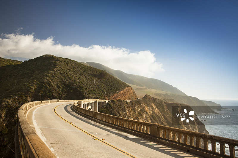 比克斯比大桥，美国加利福尼亚州图片素材
