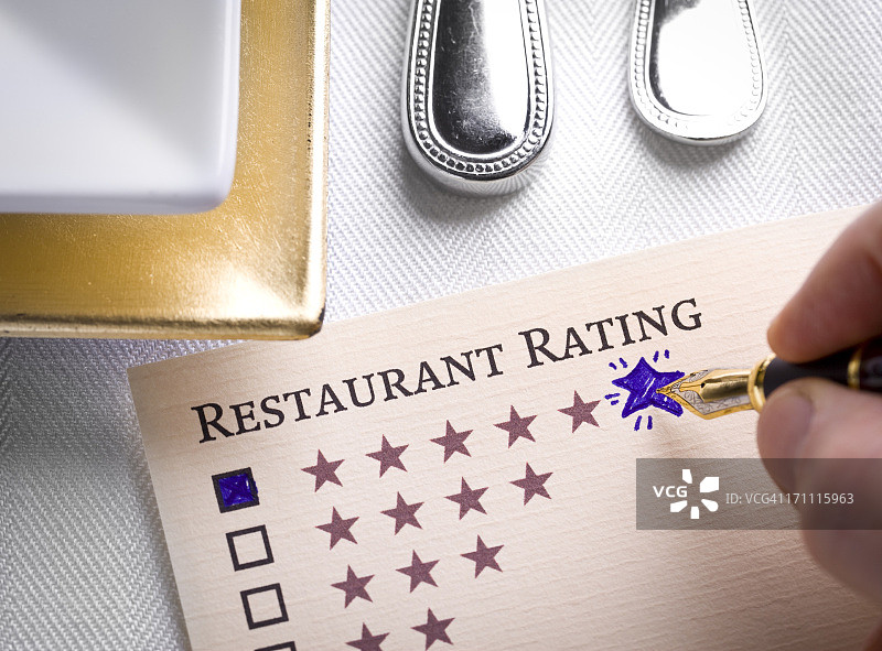 餐厅评分图片素材