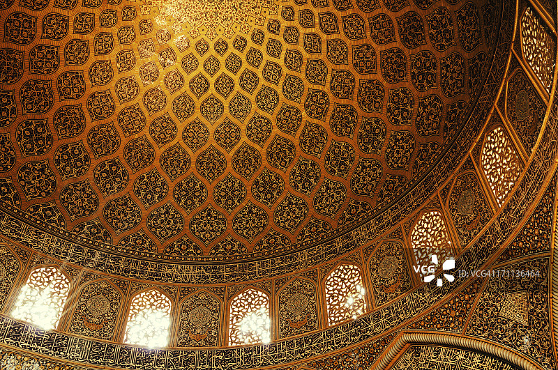 伊斯法罕谢赫·洛特夫清真寺，伊朗图片素材