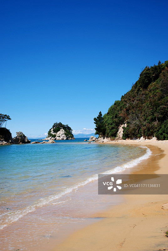 退潮，斯蒂芬湾，凯特里特里，新西兰图片素材