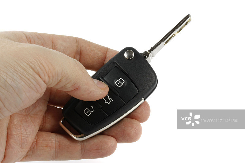 手持汽车钥匙图片素材