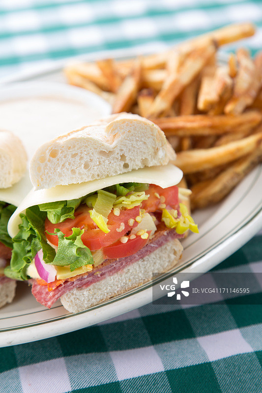 意大利肉类三明治图片素材