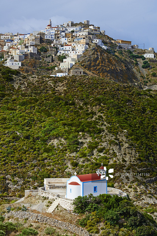希腊多德卡尼斯群岛卡尔帕索斯岛奥林波斯图片素材
