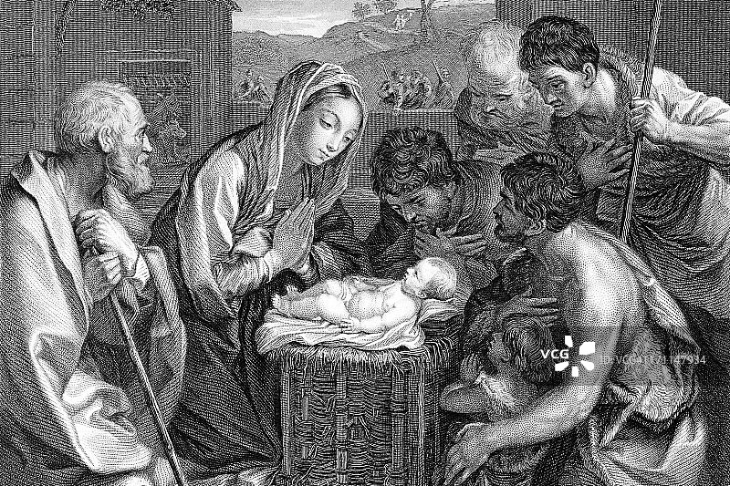 基督诞生图片素材