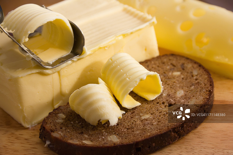 黄油和面包图片素材