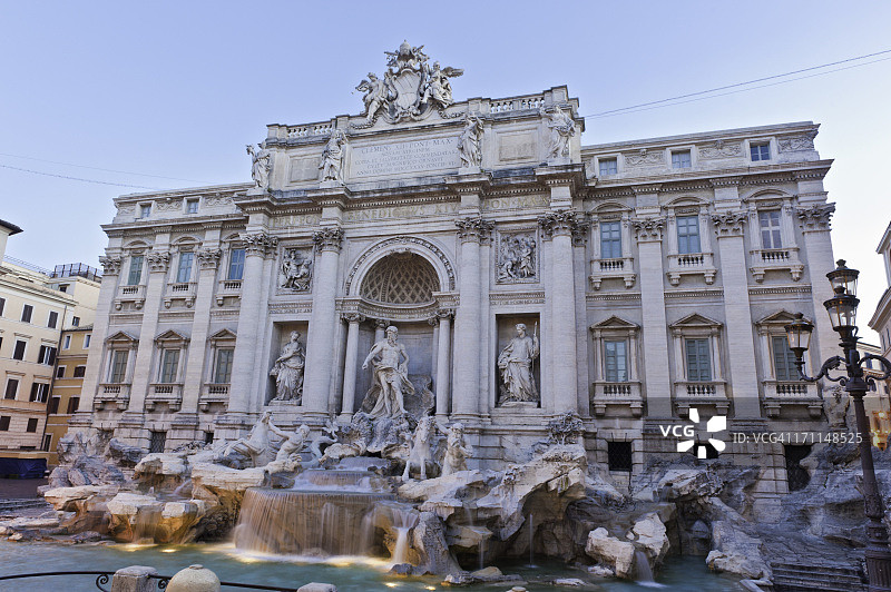 罗马奎里纳莱特莱维喷泉巴洛克地标图片素材
