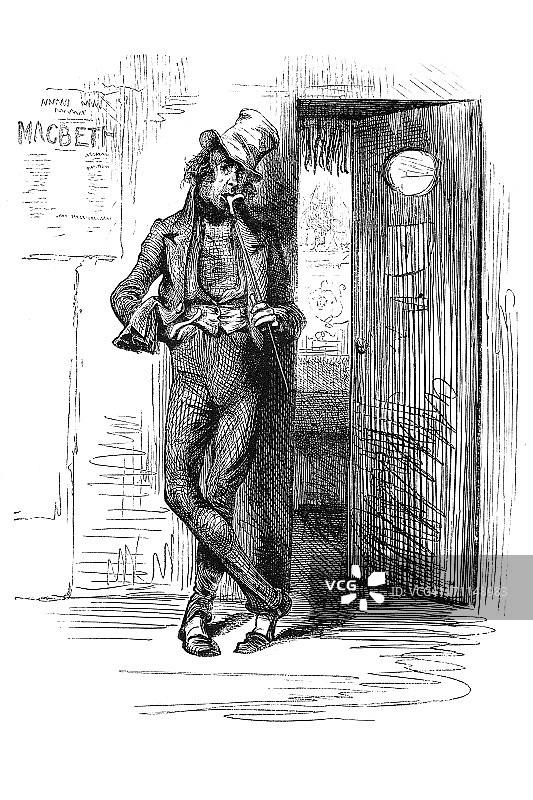 站在舞台边图片素材