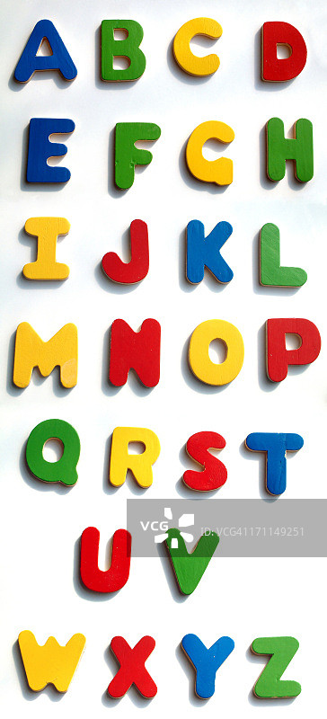 木制字母表图片素材