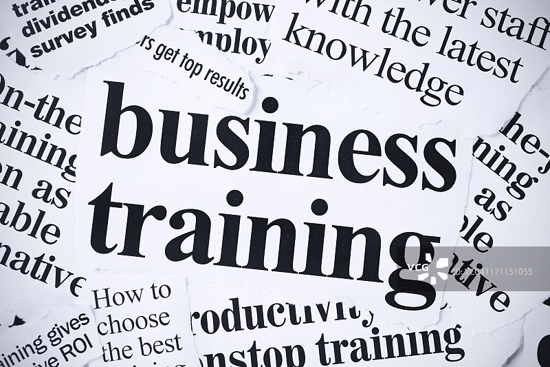 商业培训相关报纸头条图片素材