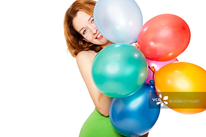 幸福女人的肖像图片素材