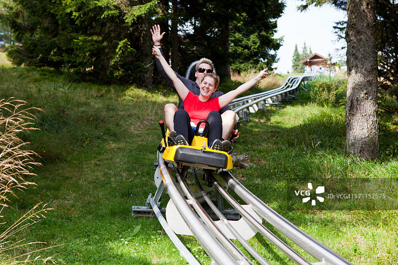 斯洛文尼亚罗格拉山上的Zlodejevo过山车图片素材